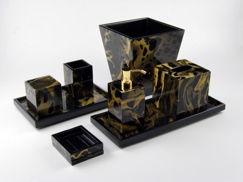 Black Gold Marble by Pacific Connections