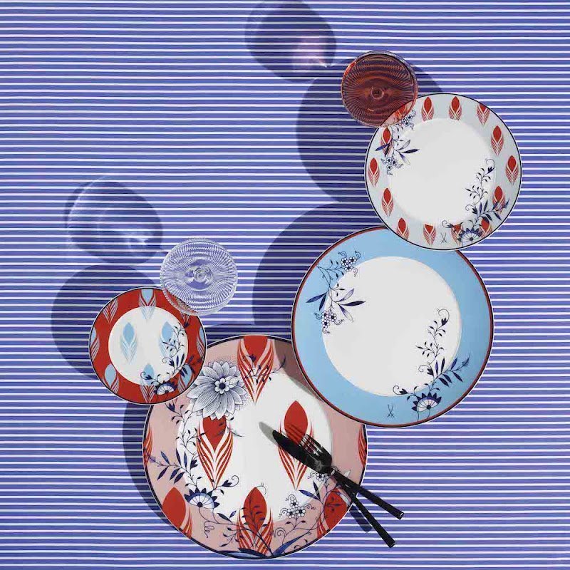 Collage Bloomy Feathers by Meissen