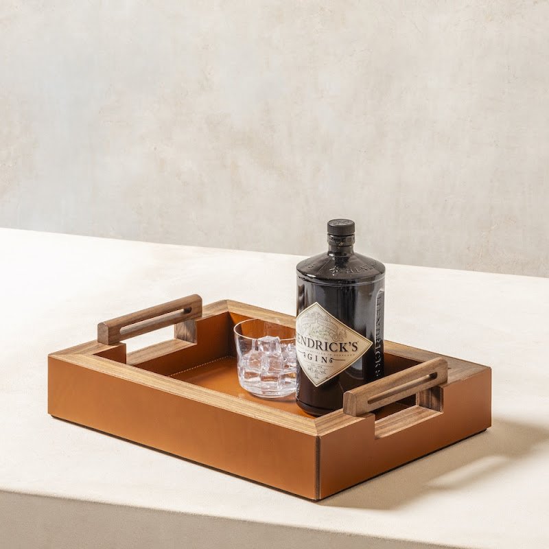 Tray "Toiles de Noyer" by Rabitti 1969