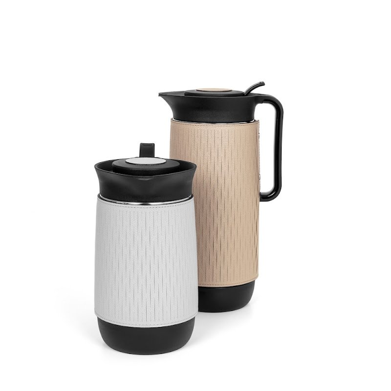 Thermal  Carafe "Mocha" with glass inside by Pinetti