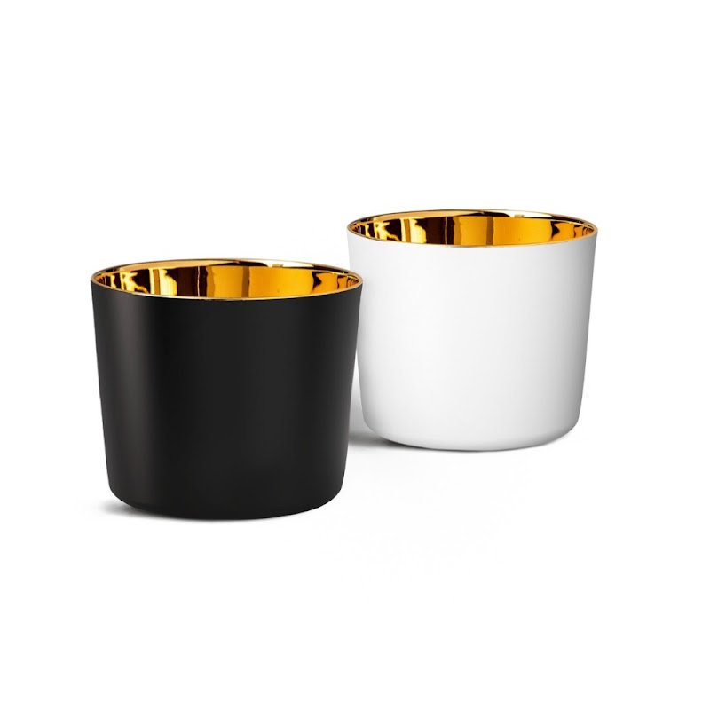 Sip of Gold Satin Champagne/Cocktail/Water Goblets by Sieger by Fürstenberg