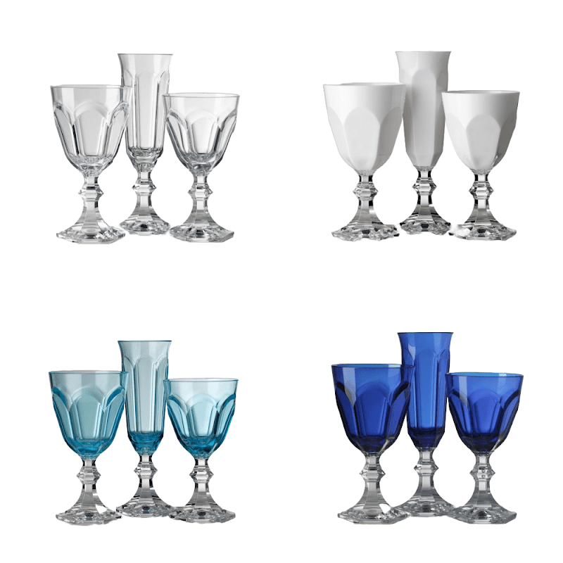 Dolce Vita Acrylic Glasses Blue by Mario Luca Giusti