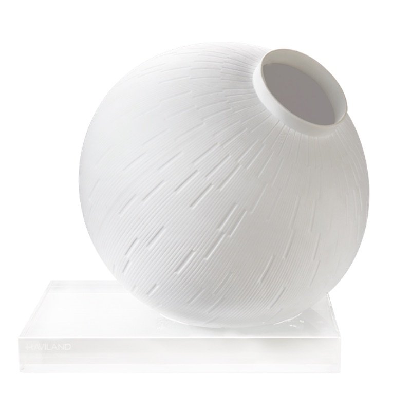 Infini Vase on Glass Base by Haviland