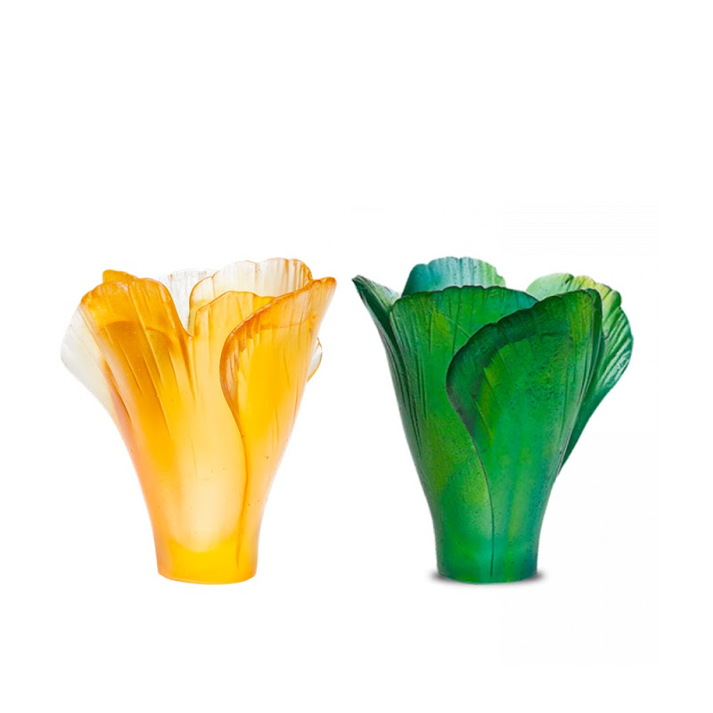 Ginko Vases XS by Daum