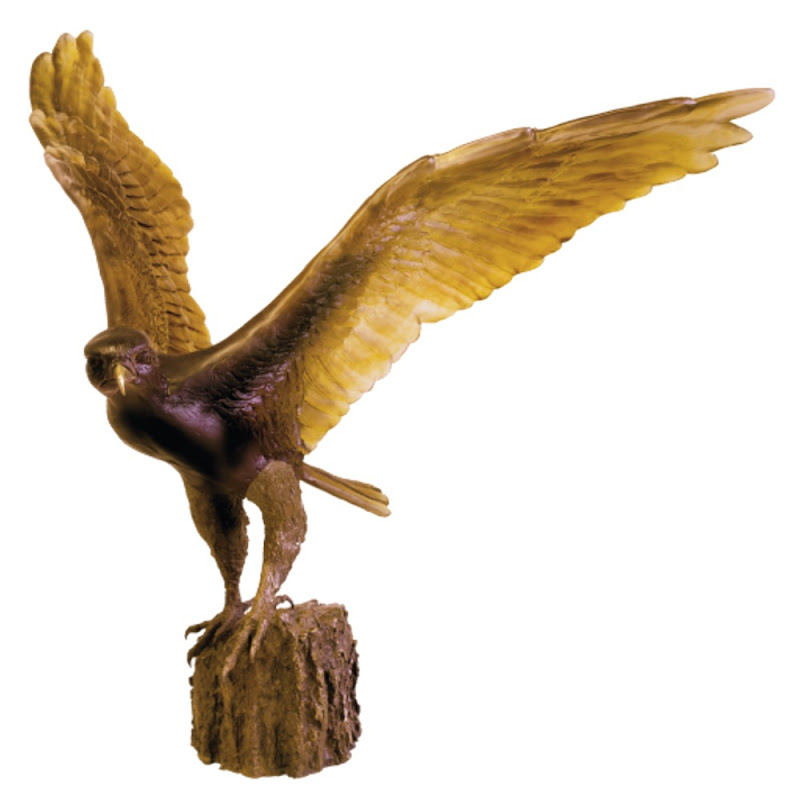 Sculpture " The Hawk Flight" by Daum