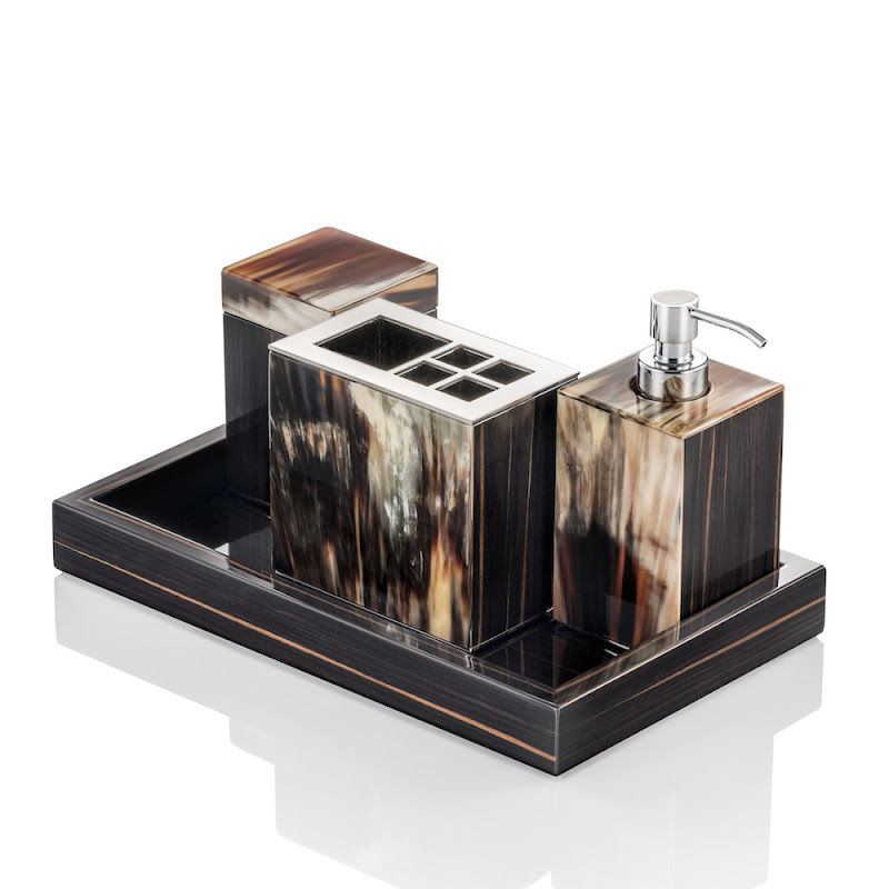 Iris Bathroom Accessories Black by Arcahorn