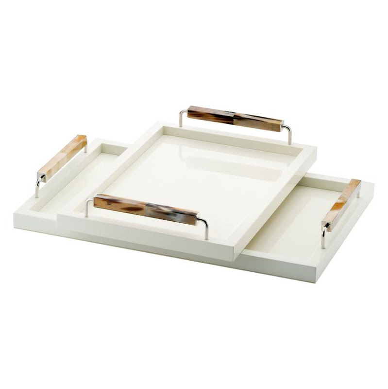 Isacco Trays, Ivory by Arcahorn