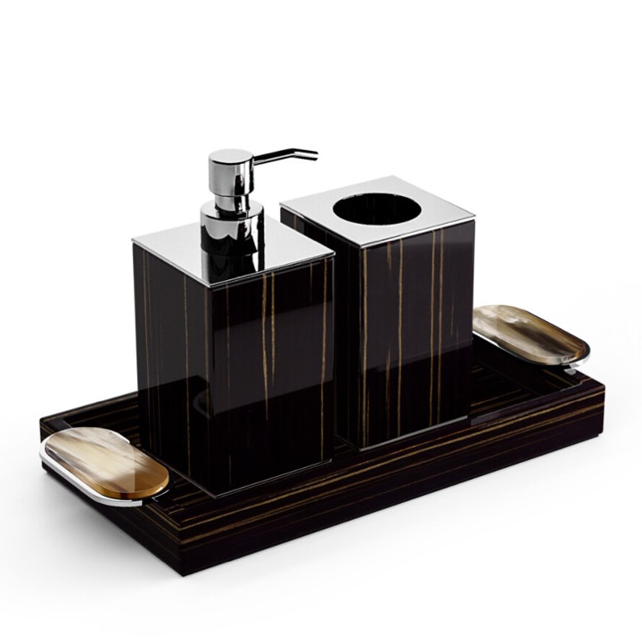 Argentella Bathroom Accessories Ebony by Arcahorn