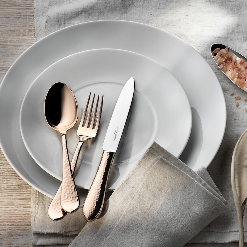 Gilded cutlery by Robbe & Berking