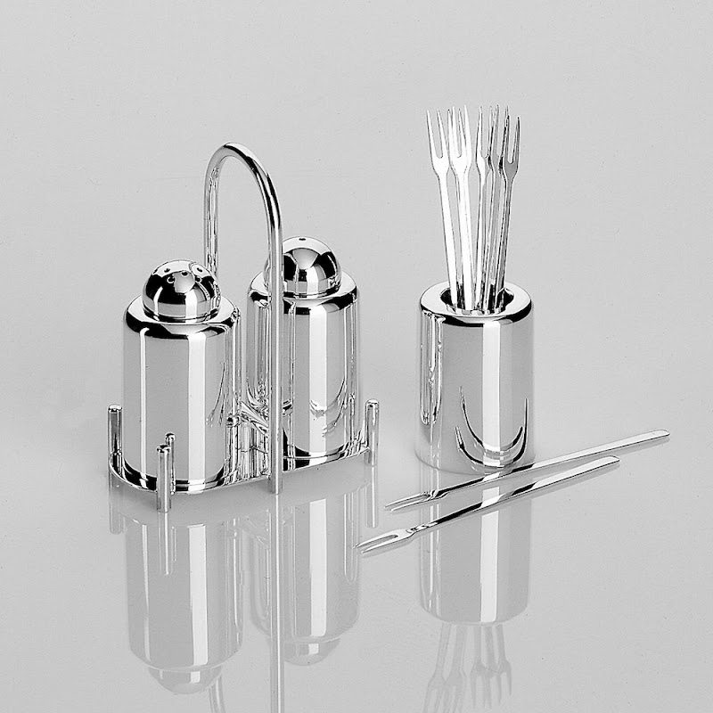 Alta Salt & peppershaker with stand by Robbe & Berking