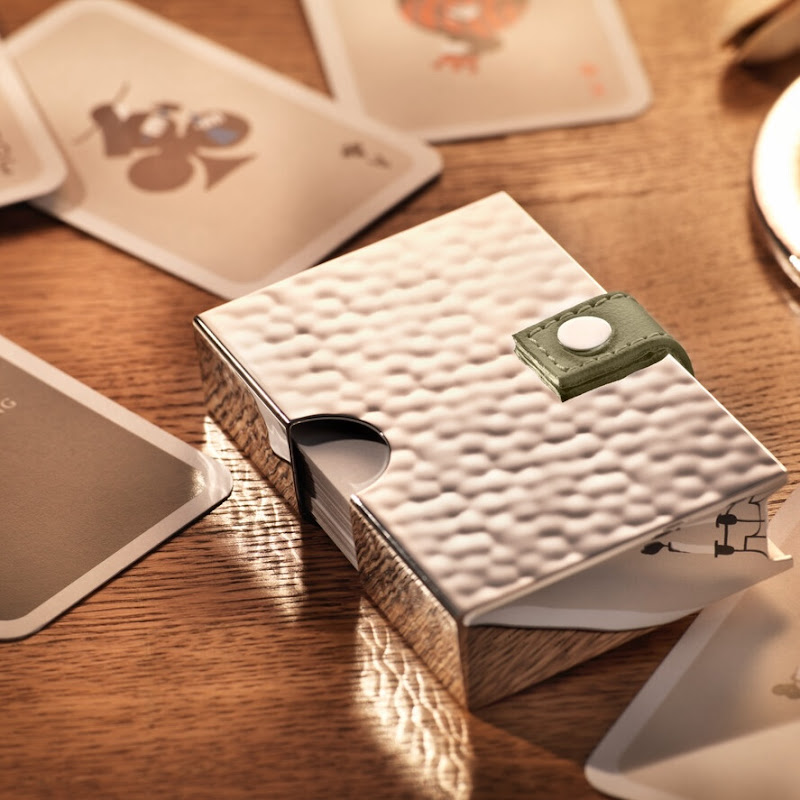 Martelé Playing Card Holder by Robbe & Berking