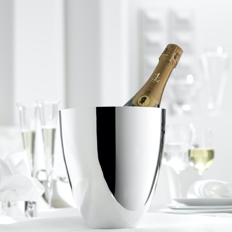 Champagnekoeler en ijsemmer Glad by Robbe & Berking