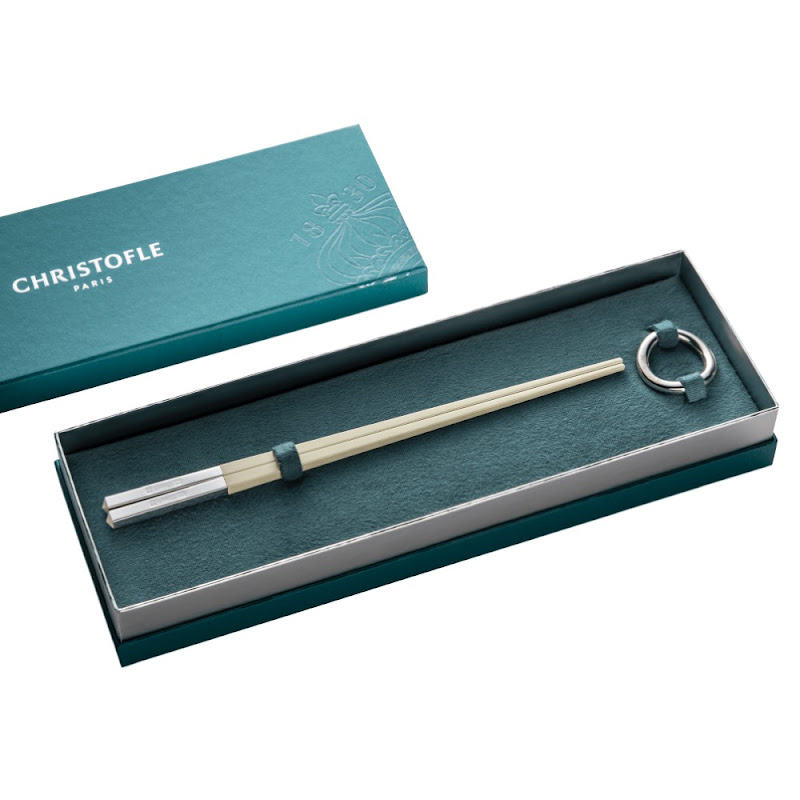 Set Chopsticks White with Rest by Christofle