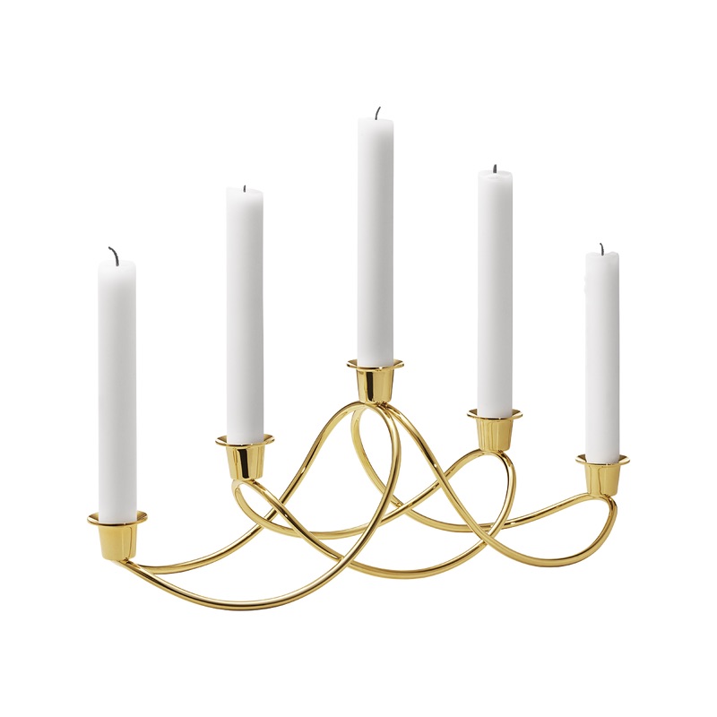 Harmony Gold Candleholder by Georg Jensen