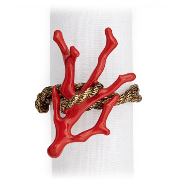 Napkin Rings 'Coral' by L'Objet