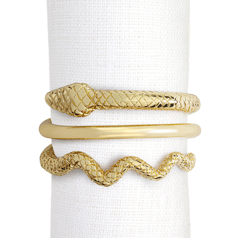 Napkin rings 'Serpent' by L'Objet