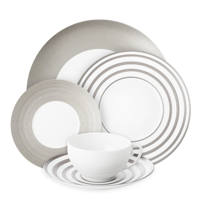 Hémisphère Grey Metallic  & Grey Metallic Stripes by Coquet