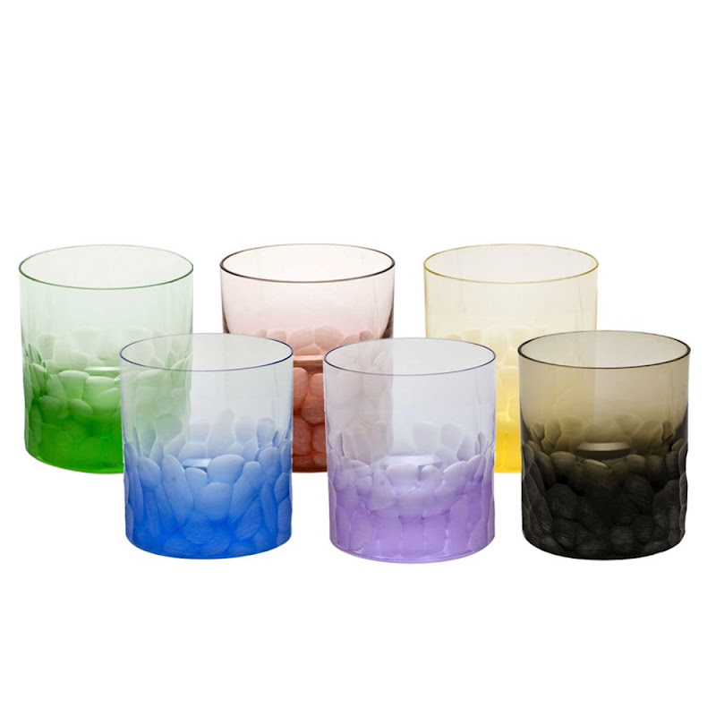 Pebbles Whisky Tumblers Gekleurd by Moser