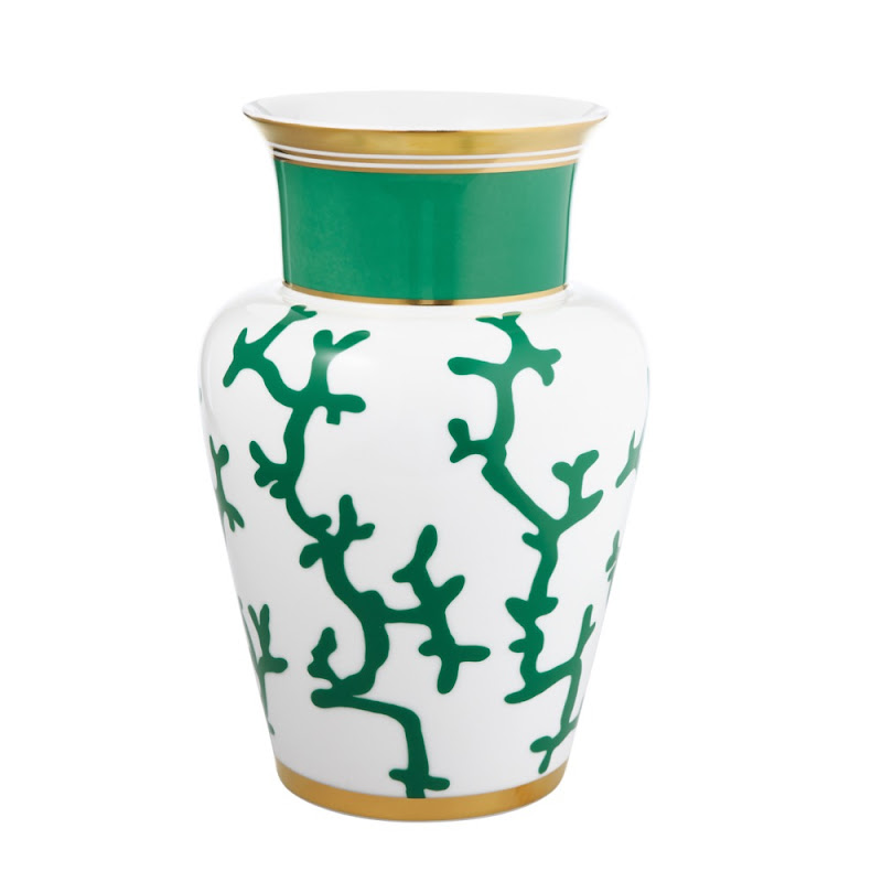 Cristobal Emerald Vase by Raynaud