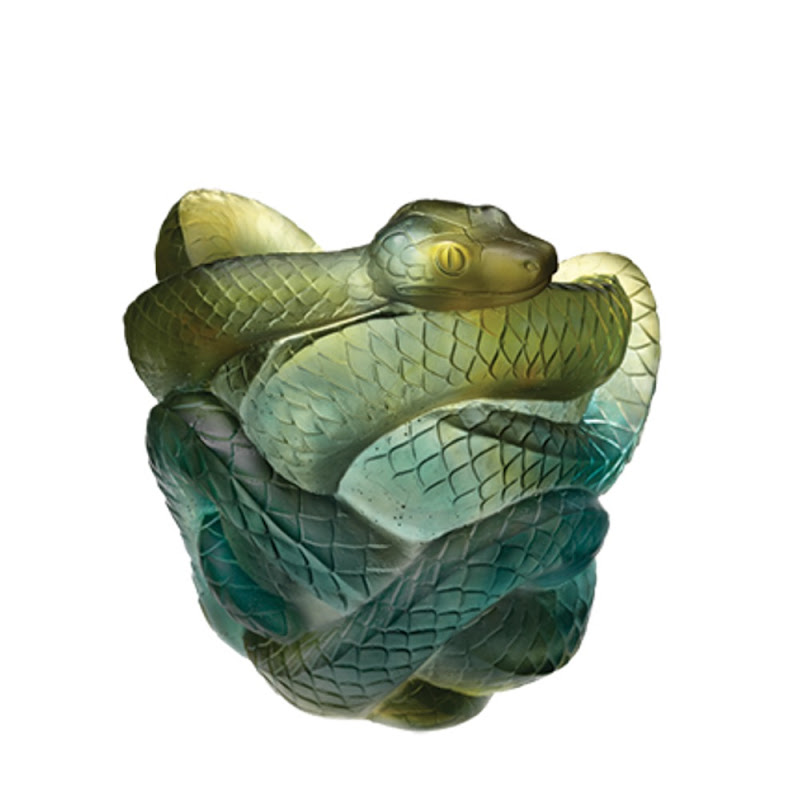 Snake Vase by Daum