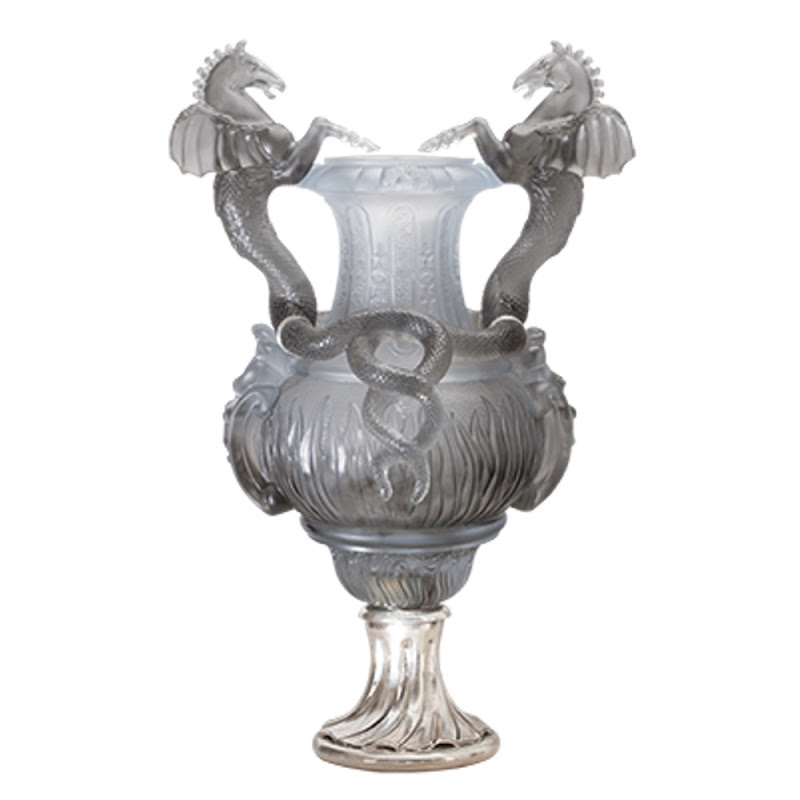 Chevaux Ailés Vase by Daum
