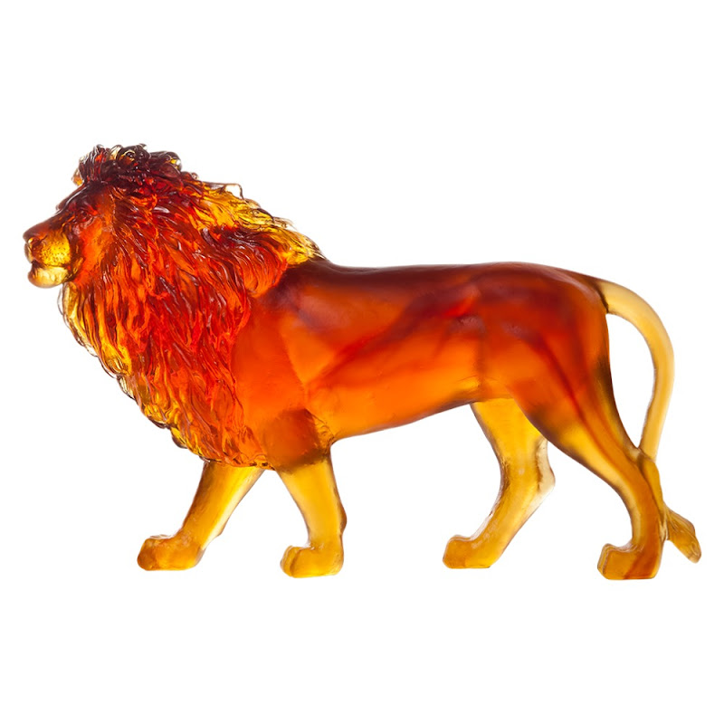 Lion Amber by Daum