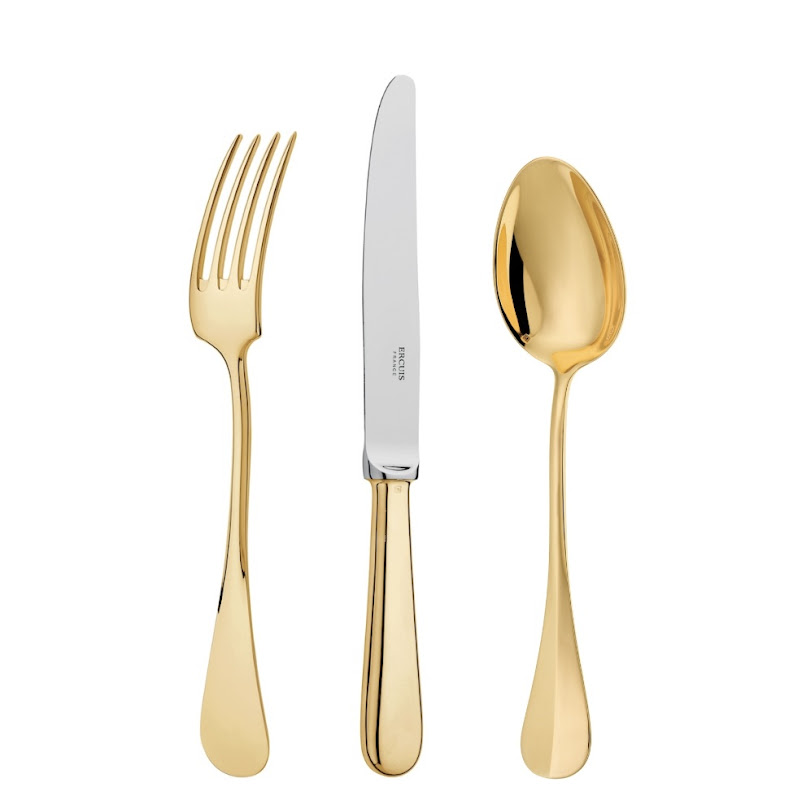 Baguette verguld bestek by Ercuis