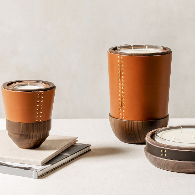 Candle Holder "Toiles de Noyer" by Rabitti 1969