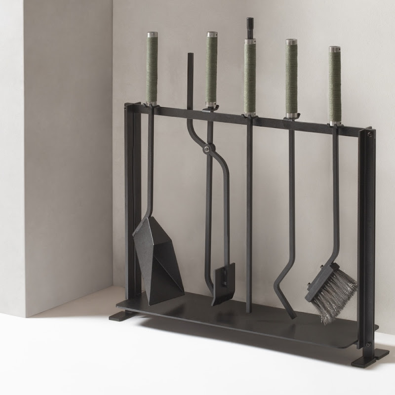 Fireplace set "Megève" by Rabitti 1969