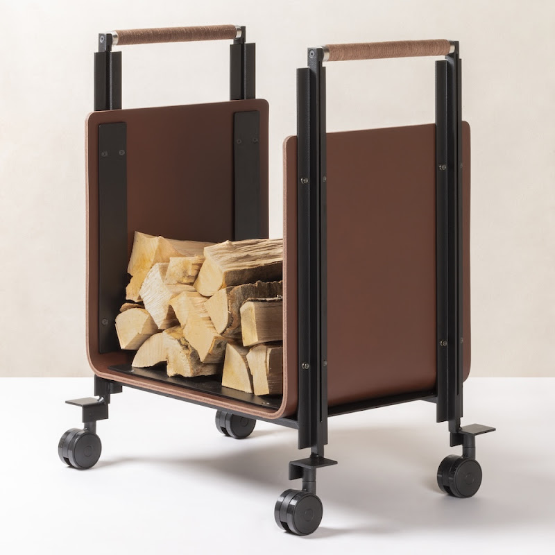 Firewood Trolley "Megève" by Rabitti 1969