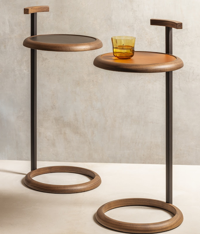 Side Table "Toiles de Noyer" by Rabitti 1969