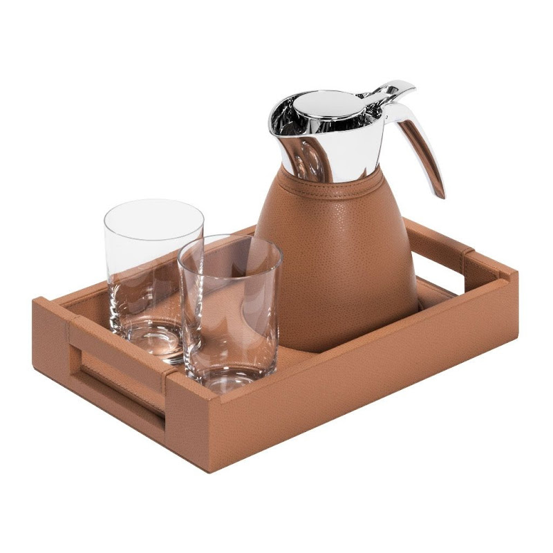 Tray "Beaubourg" for Vincennes Carafe + 2 glasses by Pigment