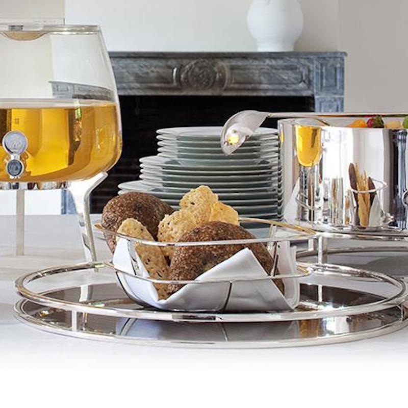 Bread basket "Silver Time" by Christofle