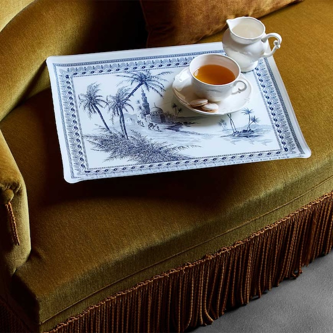 Serving Tray "Les Dépareillées Bleu" by Gien