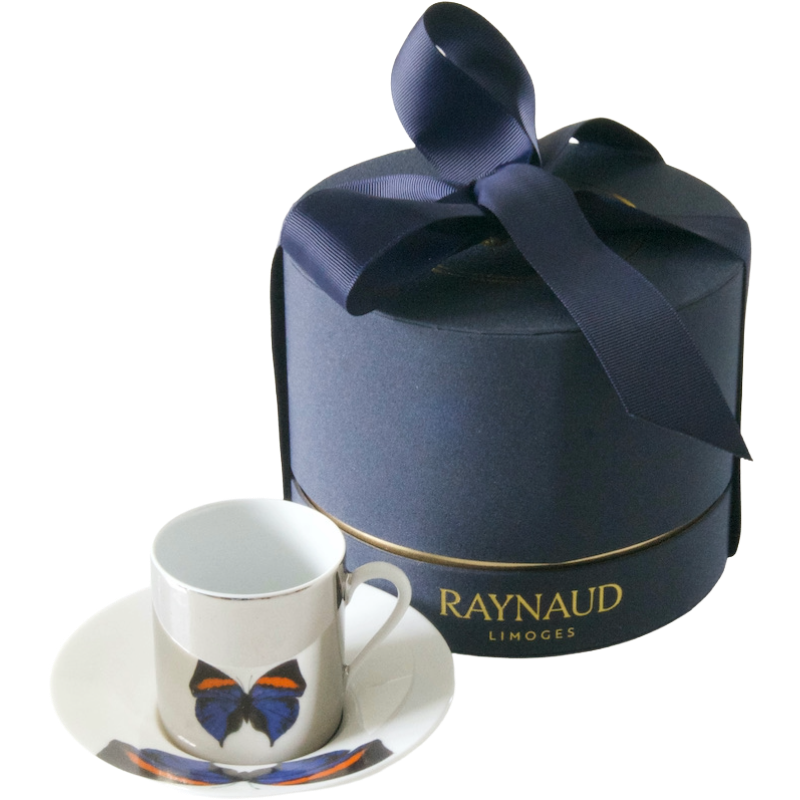 Mocca Cup and Saucer "Anamorphoses" by Raynaud