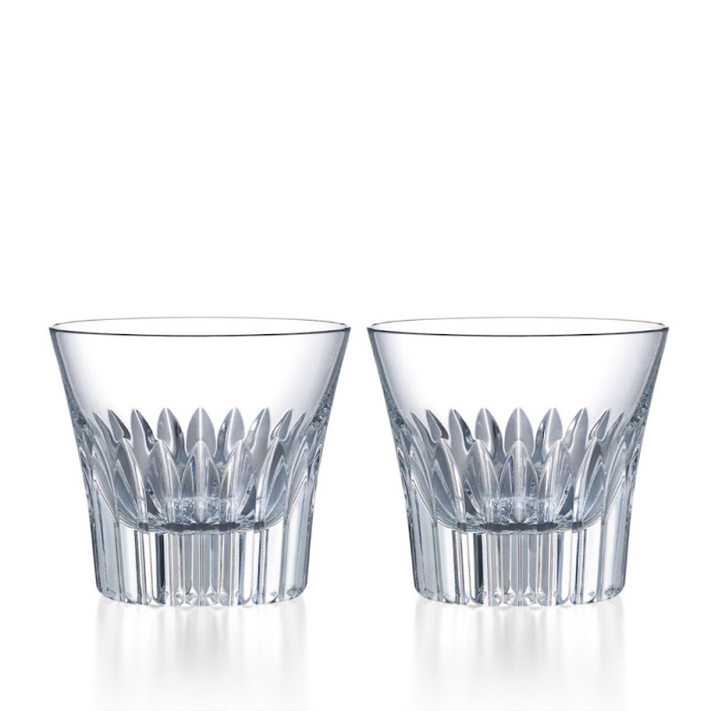 Tumbler "Crysta", set van 2 ( uit collectie, laatste set ! ) by Baccarat