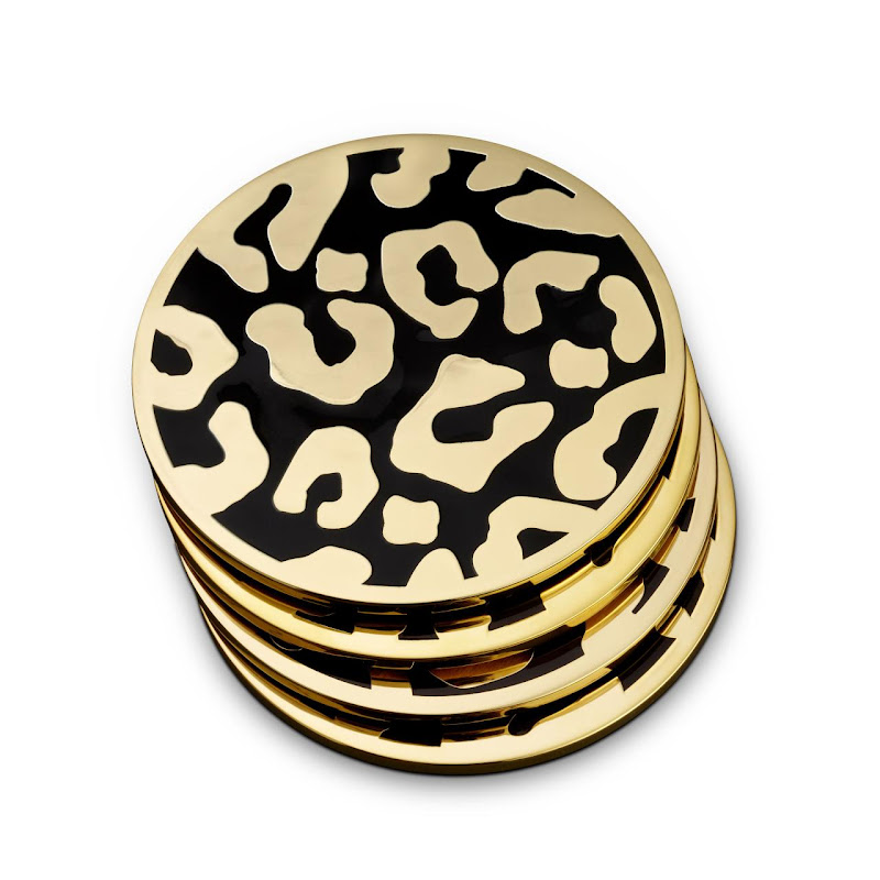 Onderzetters " Leopard", set van 4 by L'Objet