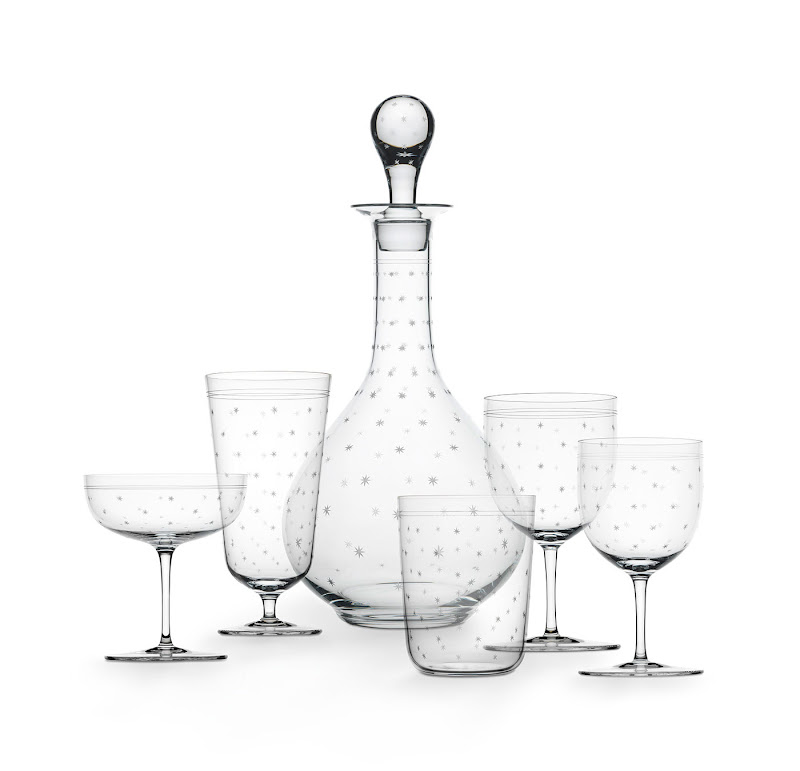 Drinking set no. 4 "Rothschild Stars" by Lobmeyr