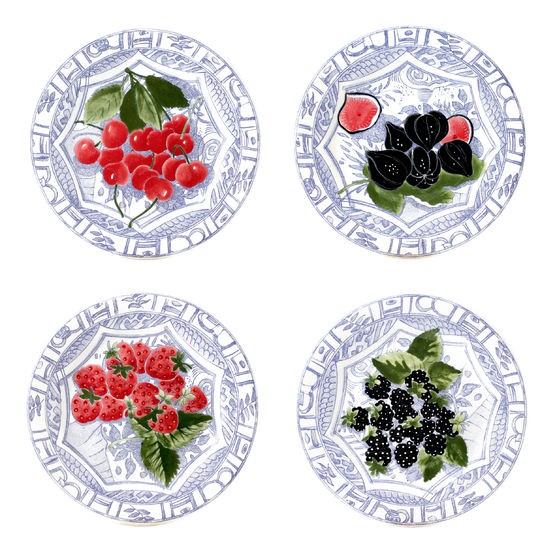 "Oiseau Bleu Fruits" by Gien