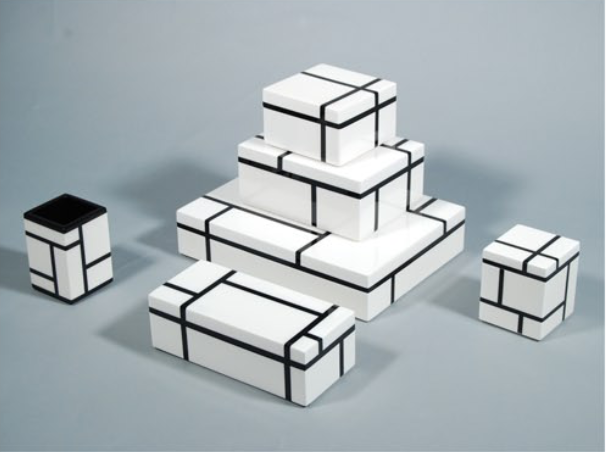 White Grid Opbergdozen by Pacific Connections