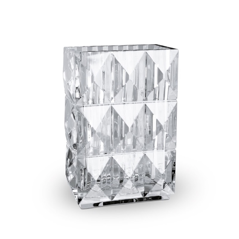 Vase Rectangular  "Louxor" Clear by Baccarat