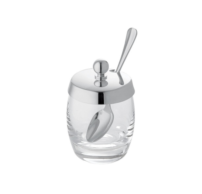 Mustard pot with spoon "Regards" by Ercuis