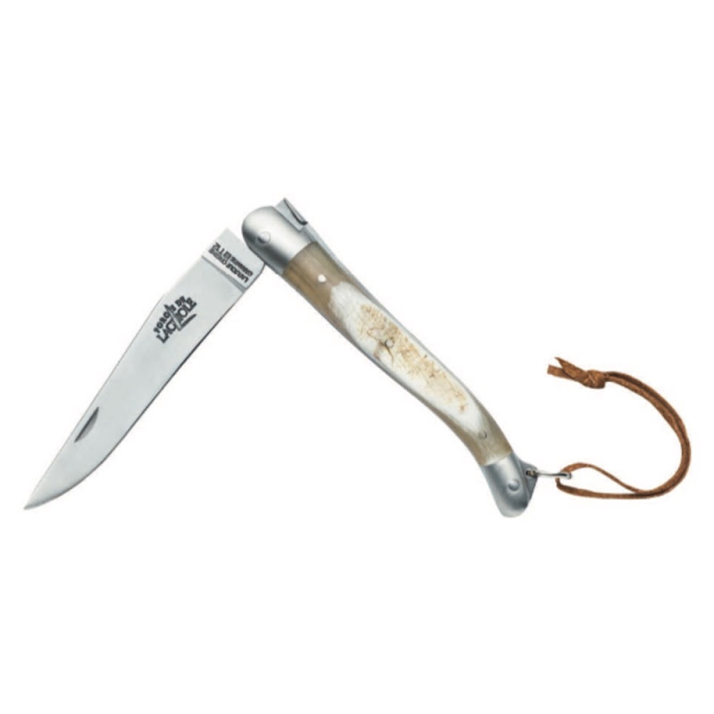 Pocket Knife with Cow Horn Handle by Forge de Laguiole