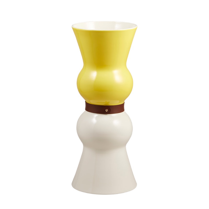 Vaas Siam Yellow/White Large by Gien