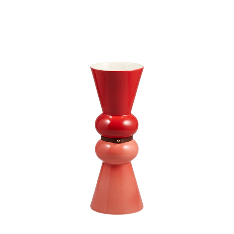 Vaas Siam Orange/Red Small by Gien