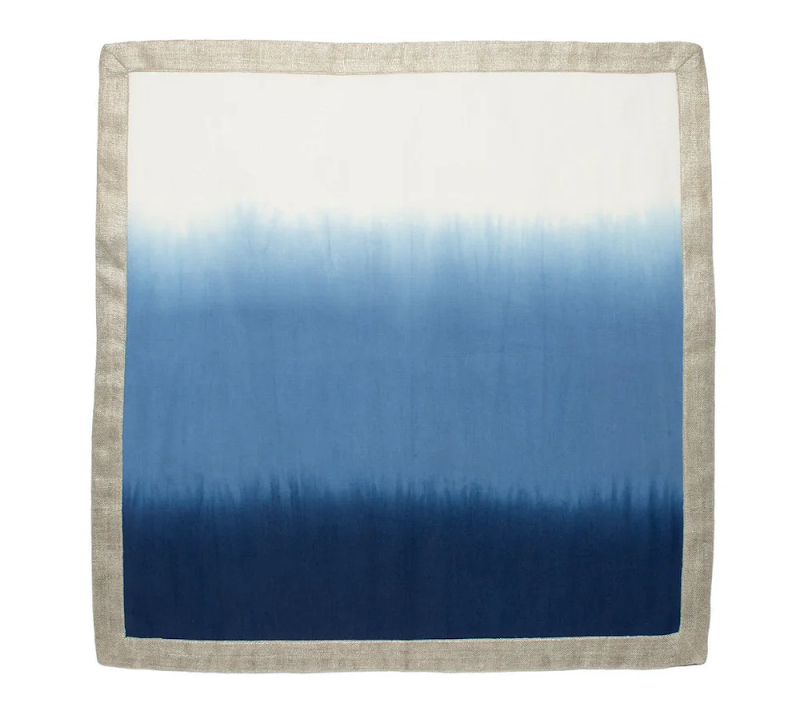 Napkin 'Dip Dye' Blue/white by Kim Seybert