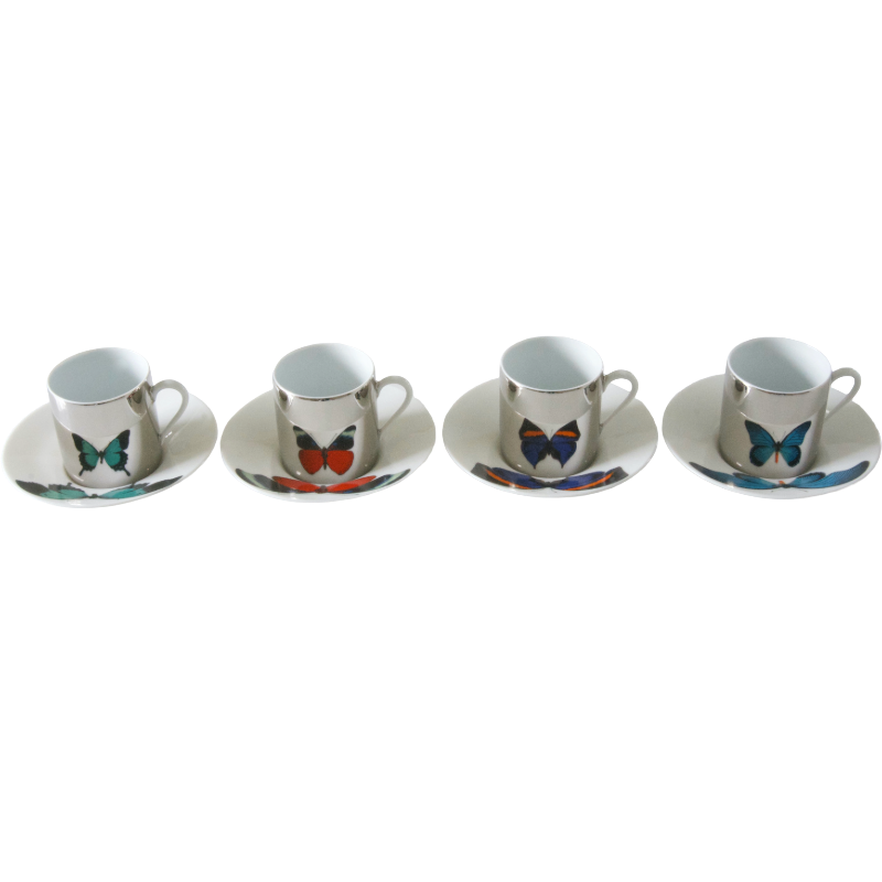 Mocca Cup and Saucer "Anamorphoses" by Raynaud