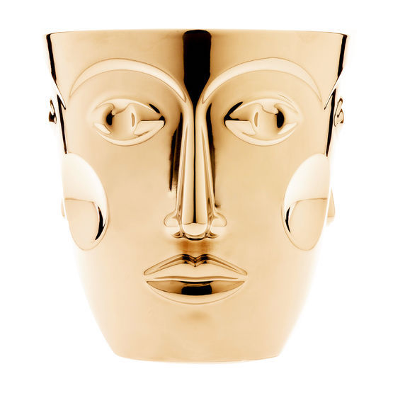 Champagne cooler "Faces" Gold by Sieger by Fürstenberg