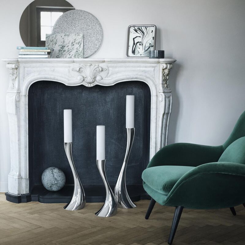 Vloer' Kandelaars "Cobra" by Georg Jensen