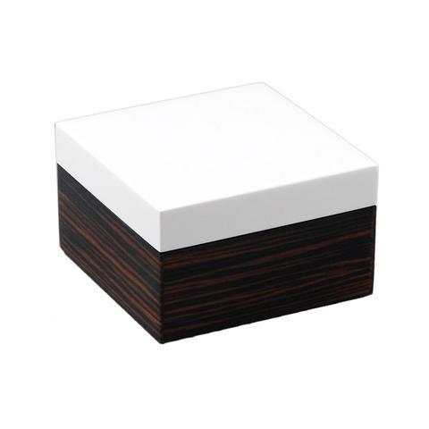 Box  "Maccasar Ebony", Vierkant Klein by Pacific Connections